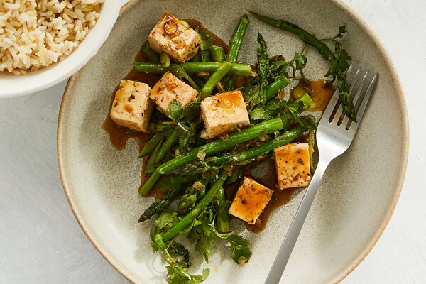 black pepper stir-fried tofu
